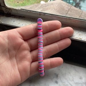 Pink gray purpleish bracelet